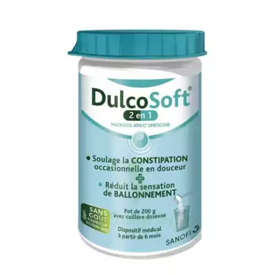 Dulcosoft 2 En 1 Constipation Et Ballonnement Poudre à Diluer Fl/200g à MIRANDE